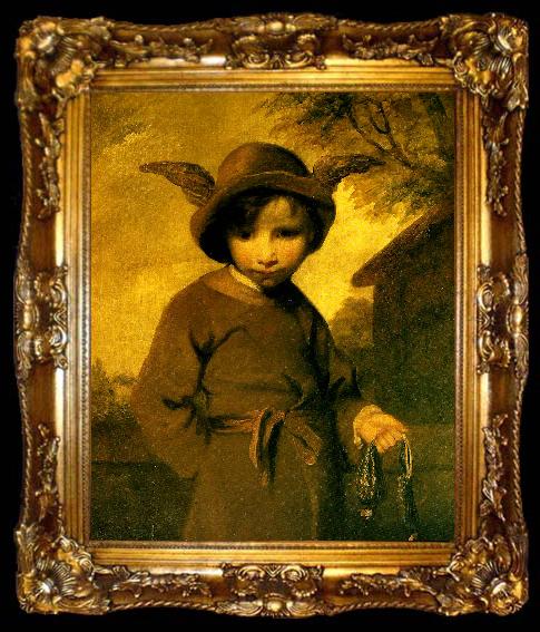 framed  Sir Joshua Reynolds mercury as cut purse, ta009-2